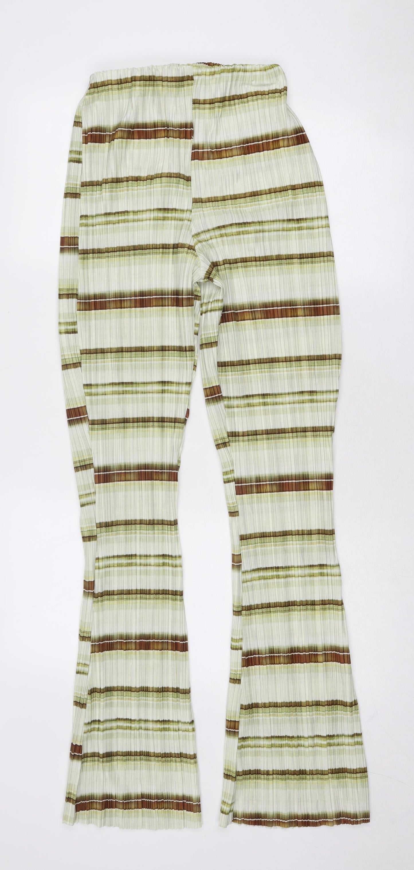 Womens UK Size 8 PRETTYLITTLETHING Regular Fit  Green Trousers