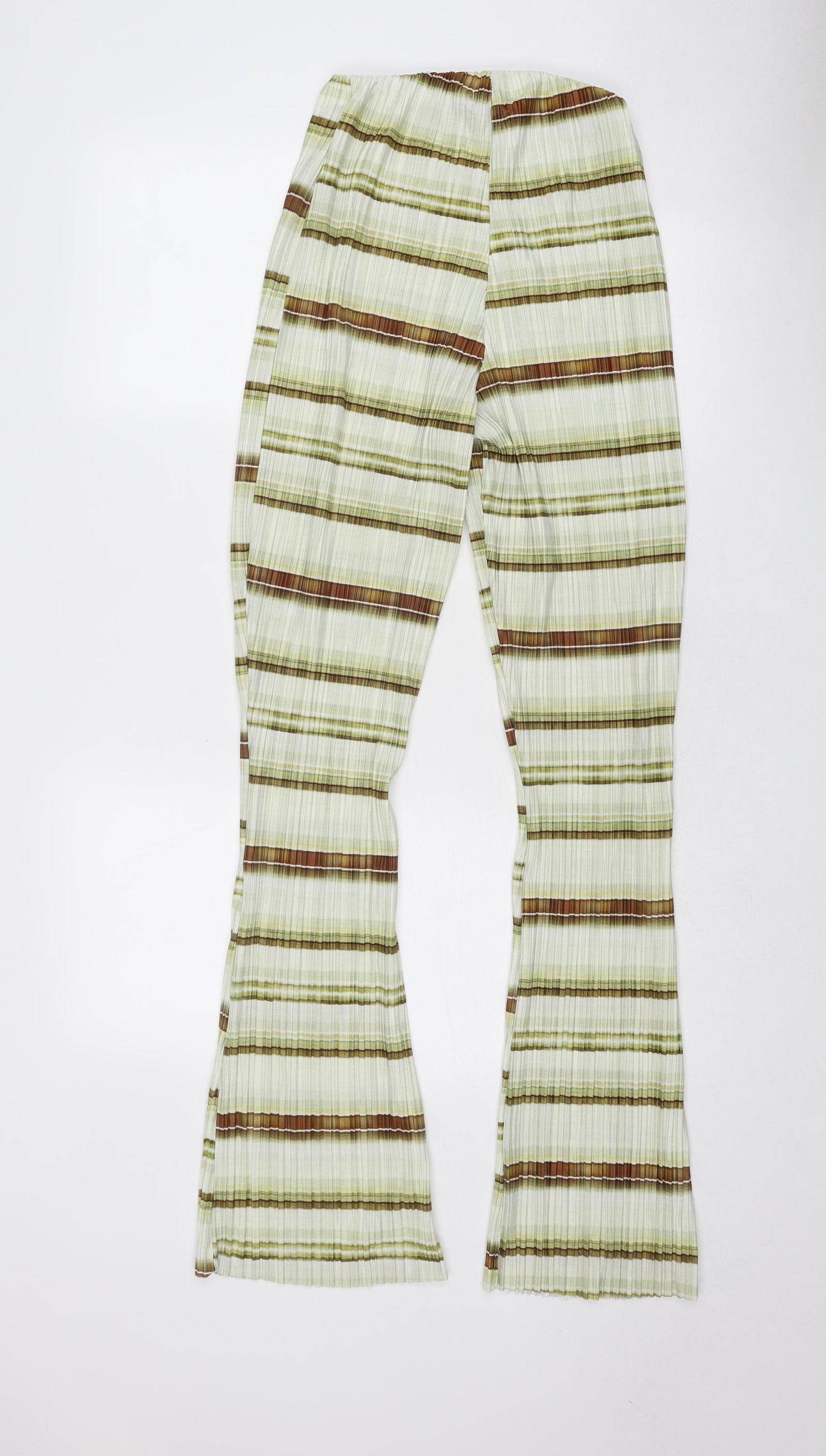Womens UK Size 8 PRETTYLITTLETHING Regular Fit  Green Trousers