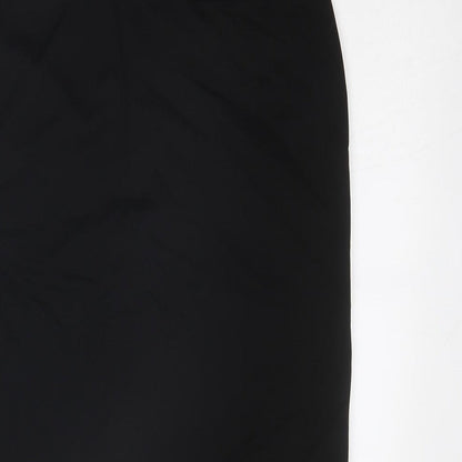 Style Report Womens Black Polyester A-Line Skirt Size 28 in