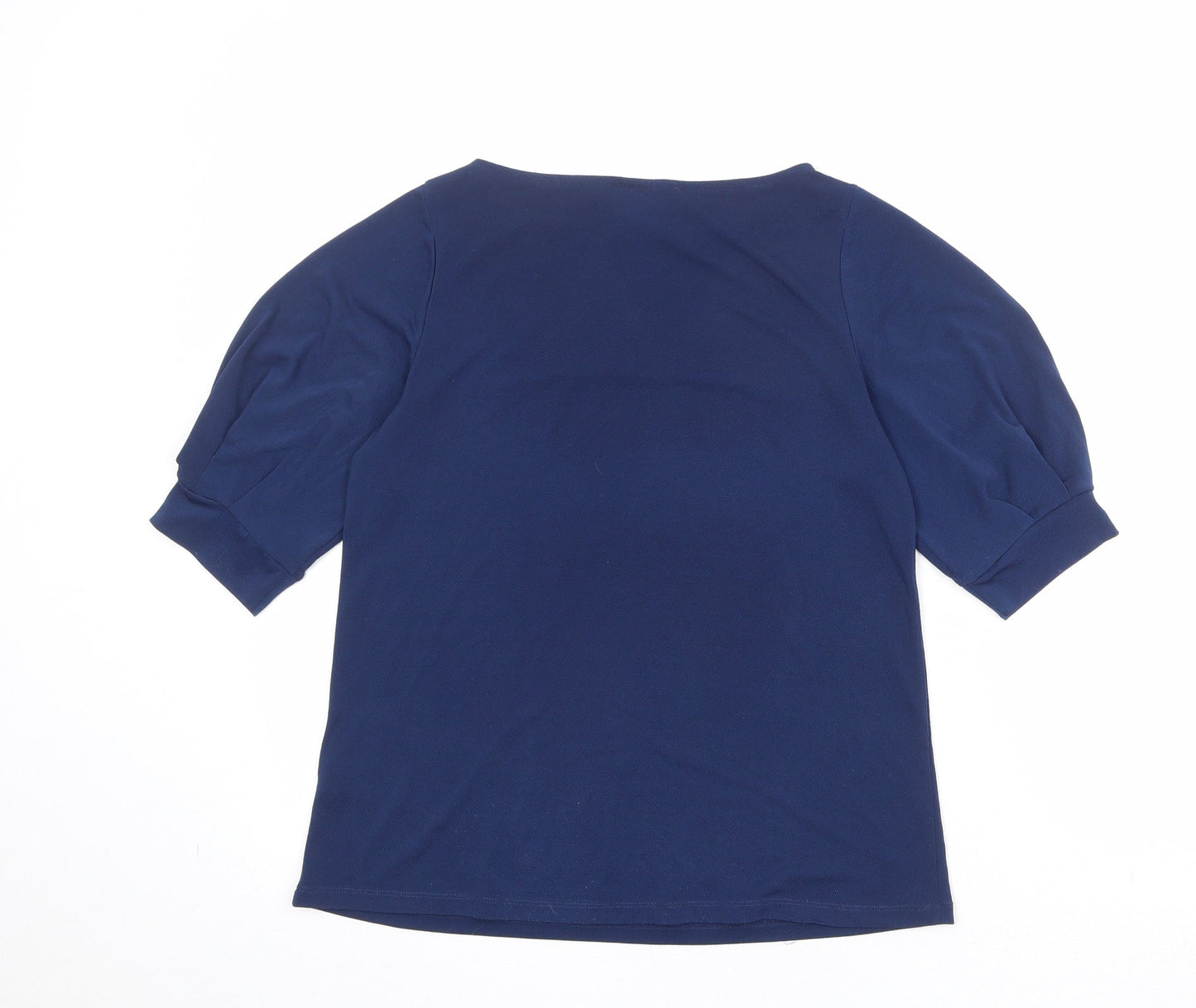 Womens UK Size XS H&M Blue Basic Blouse