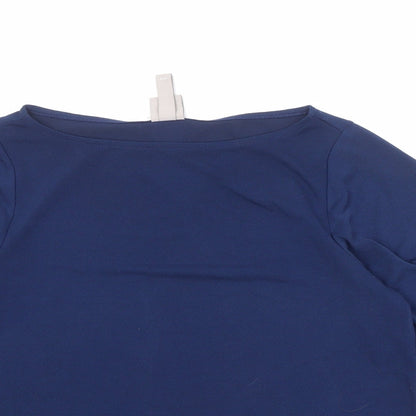 Womens UK Size XS H&M Blue Basic Blouse