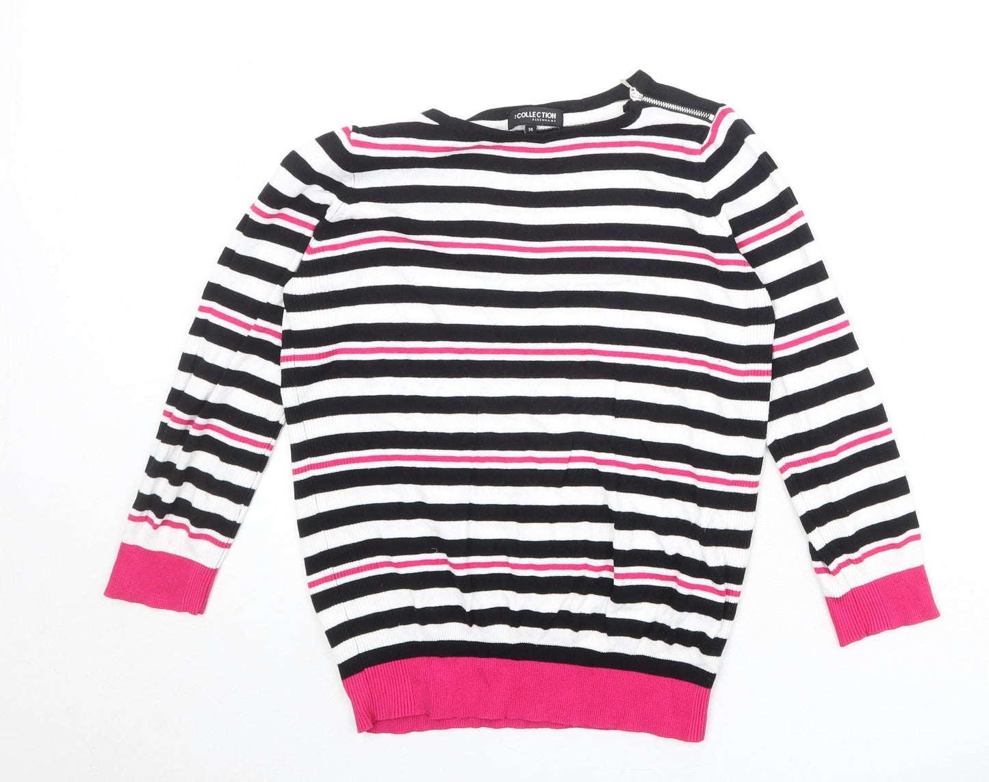 Womens UK Size 14 Debenhams Multicoloured Pullover Jumper