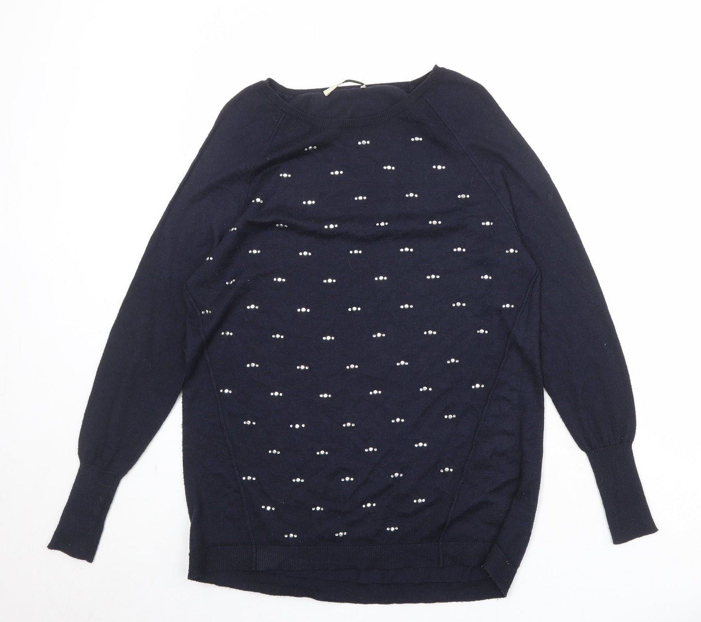 Womens UK Size S Oasis Blue Pullover Jumper