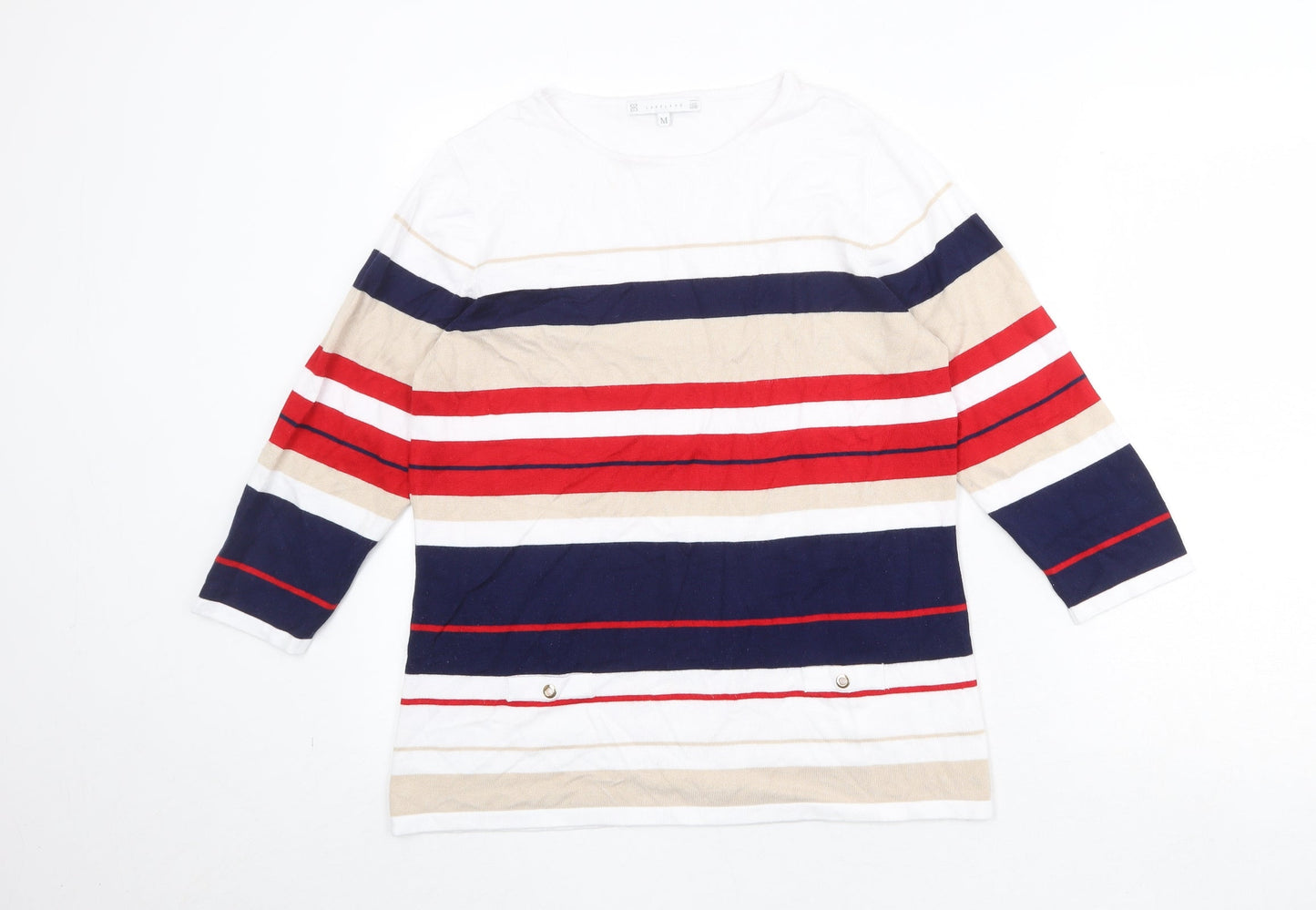 Womens UK Size M Lakeland Multicoloured Pullover Jumper