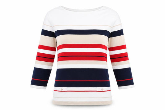 Womens UK Size M Lakeland Multicoloured Pullover Jumper