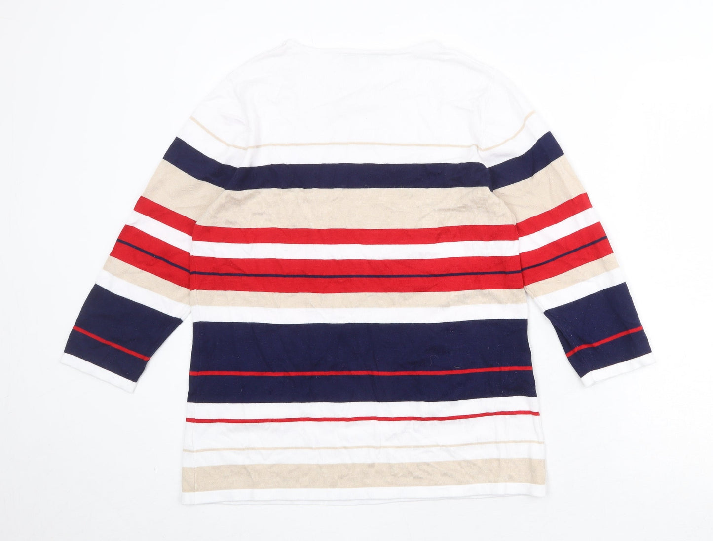 Womens UK Size M Lakeland Multicoloured Pullover Jumper