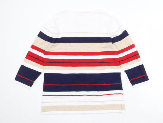 Womens UK Size M Lakeland Multicoloured Pullover Jumper