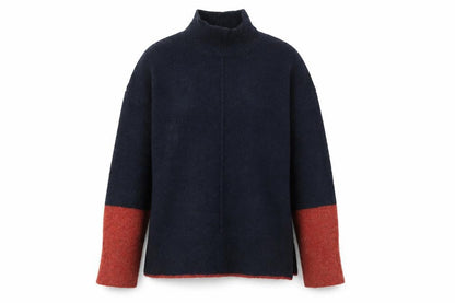 Womens UK Size S Marks and Spencer Blue Pullover Jumper