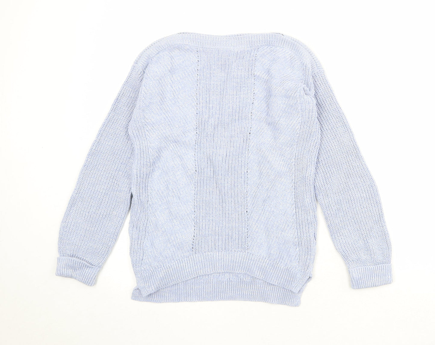 Womens UK Size S Marks and Spencer Blue Pullover Jumper