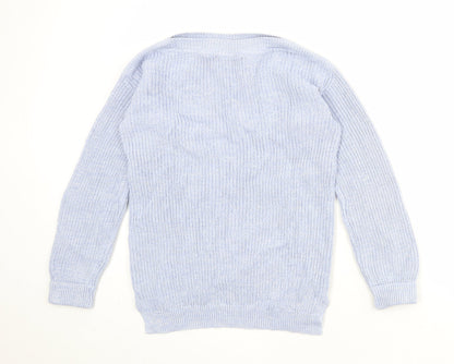 Womens UK Size S Marks and Spencer Blue Pullover Jumper