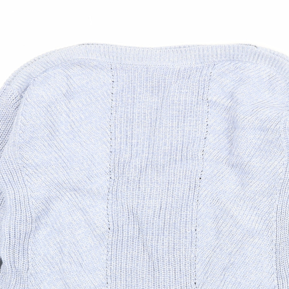 Womens UK Size S Marks and Spencer Blue Pullover Jumper
