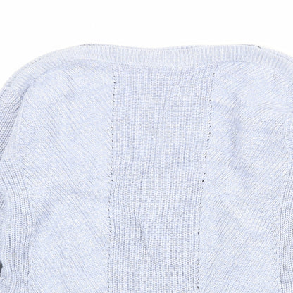 Womens UK Size S Marks and Spencer Blue Pullover Jumper
