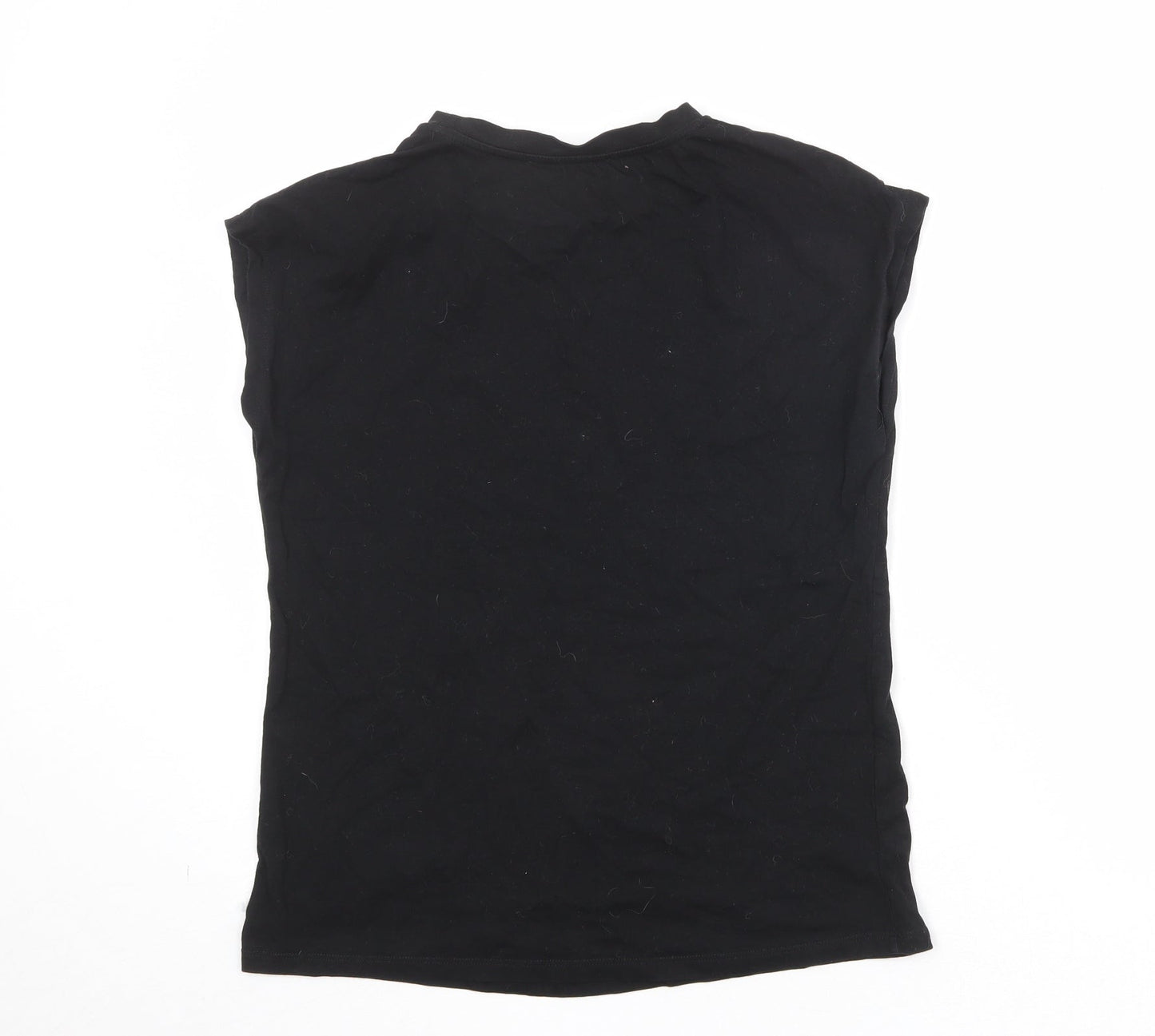 Womens UK Size 10 Very Black Basic T-Shirt