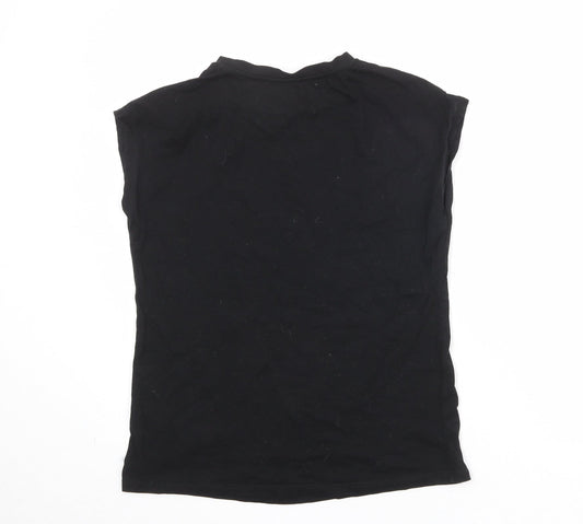 Womens UK Size 10 Very Black Basic T-Shirt