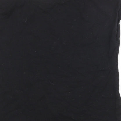 Womens UK Size 10 Very Black Basic T-Shirt