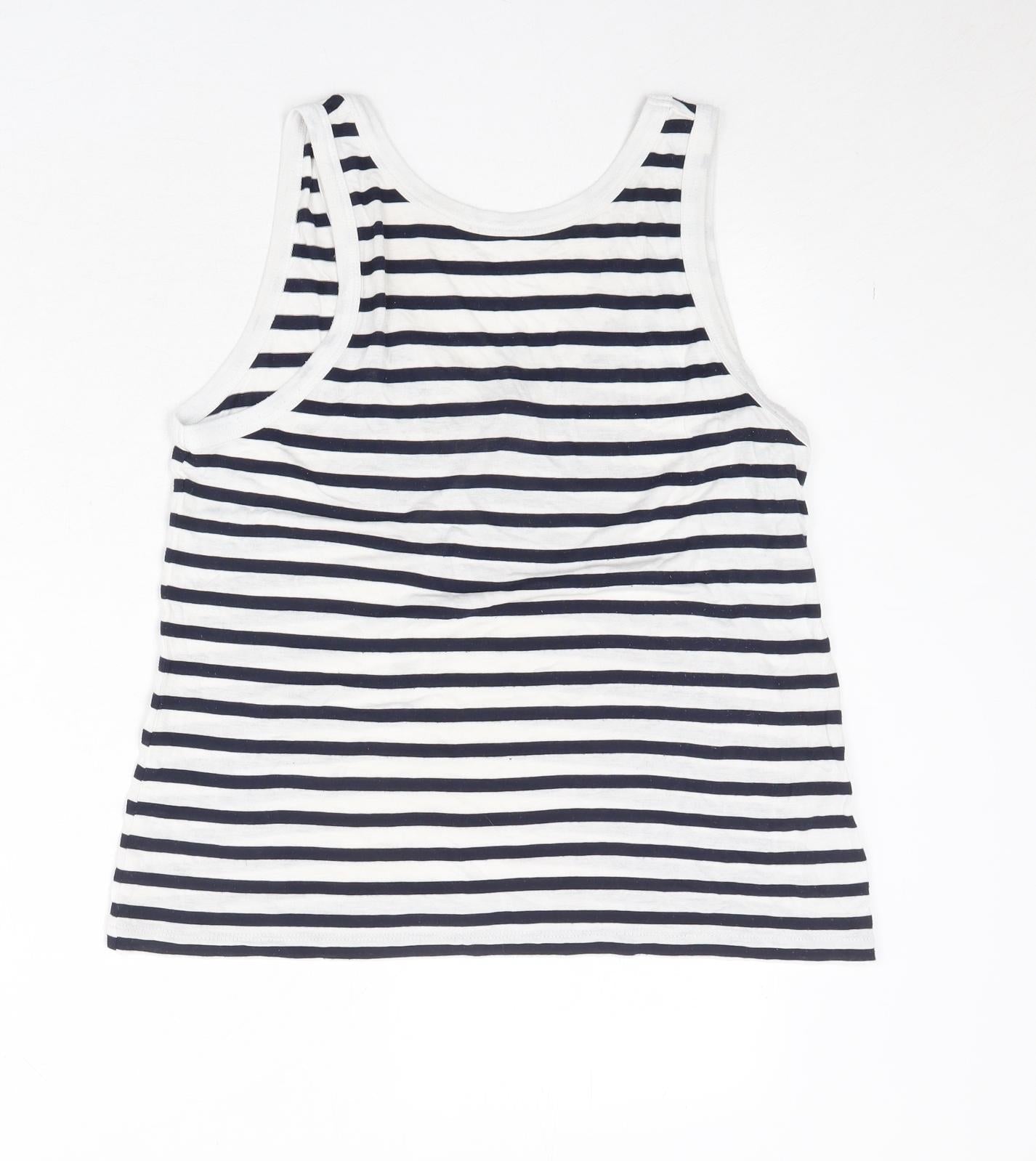 Womens UK Size 6 ASOS White Basic Tank