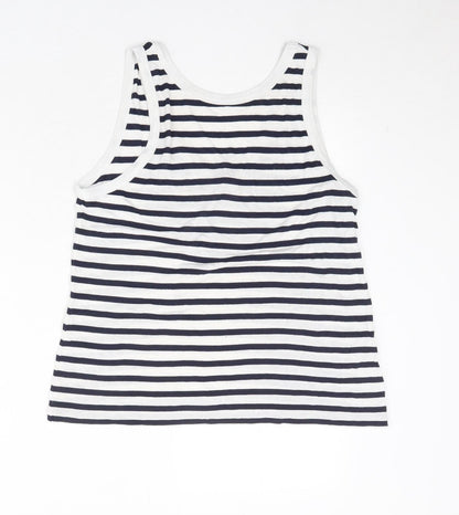 Womens UK Size 6 ASOS White Basic Tank