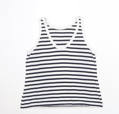 Womens UK Size 6 ASOS White Basic Tank
