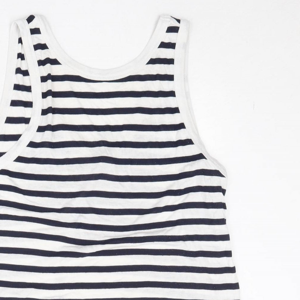 Womens UK Size 6 ASOS White Basic Tank