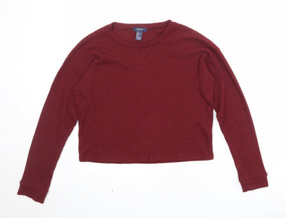 Womens UK Size S FOREVER 21 Red Pullover Jumper