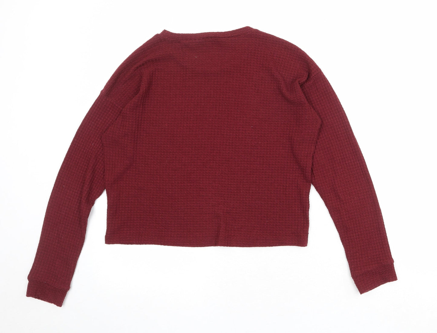 Womens UK Size S FOREVER 21 Red Pullover Jumper