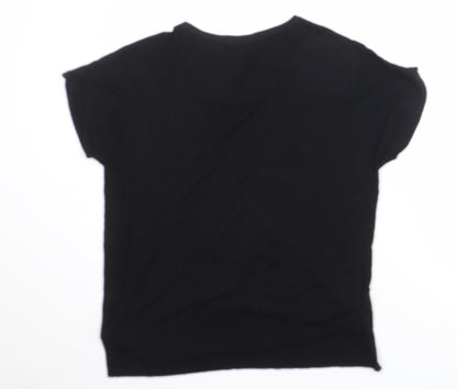 Womens UK Size 12 NEXT Black Basic T-Shirt