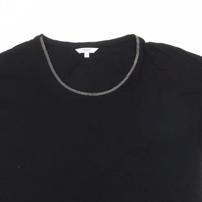 Womens UK Size 12 NEXT Black Basic T-Shirt
