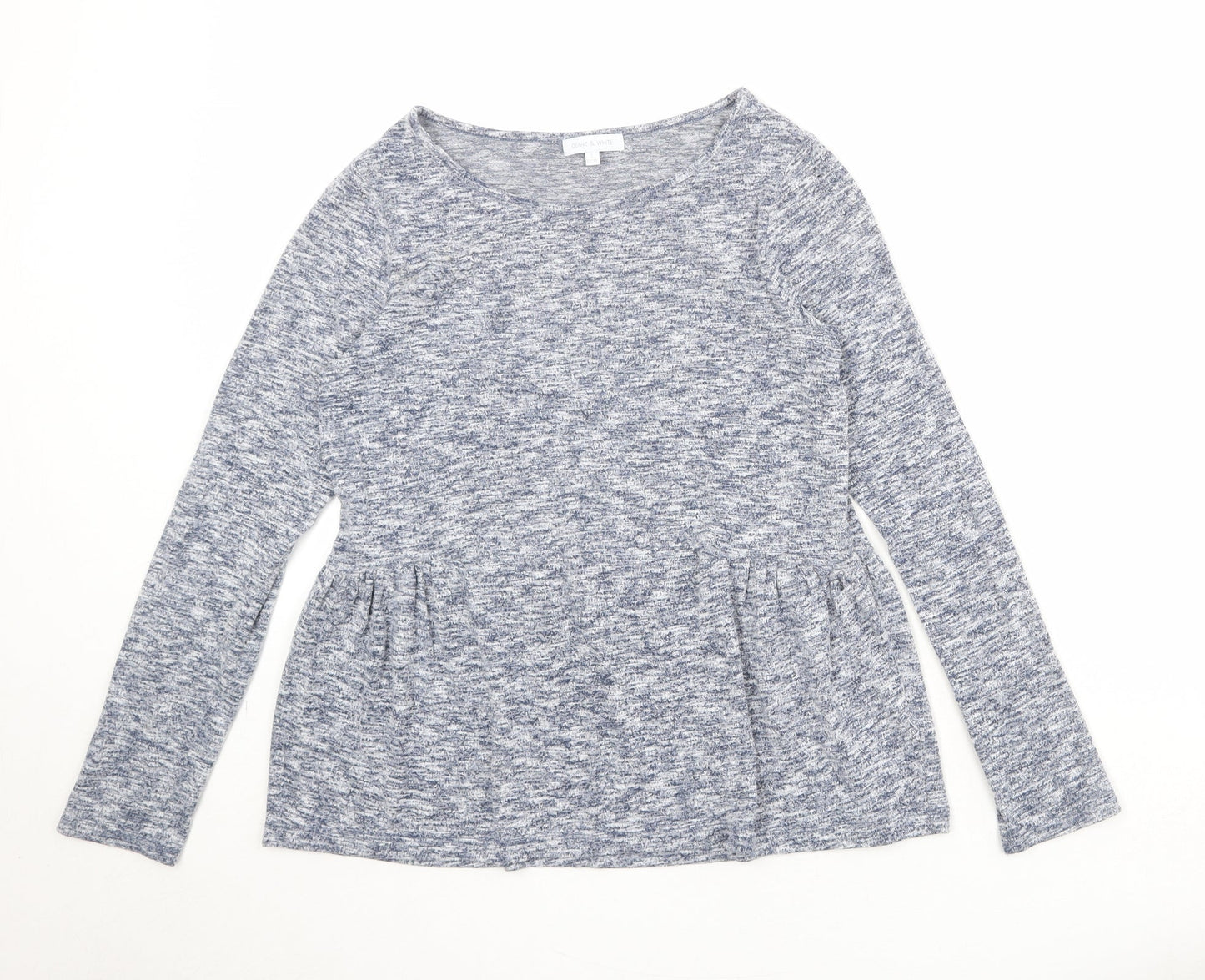 Womens UK Size S Deane & White Blue Basic Blouse