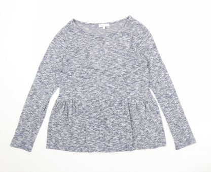 Womens UK Size S Deane & White Blue Basic Blouse
