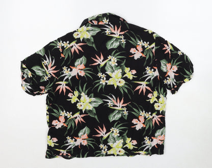 Womens UK Size 4 Divided by H&M Multicoloured Basic Button-Up