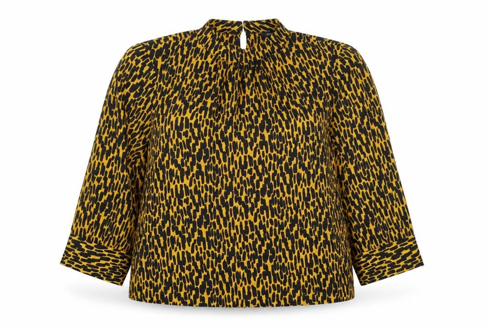 Womens UK Size 12 M&Co Yellow Basic Blouse