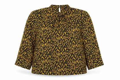 Womens UK Size 12 M&Co Yellow Basic Blouse