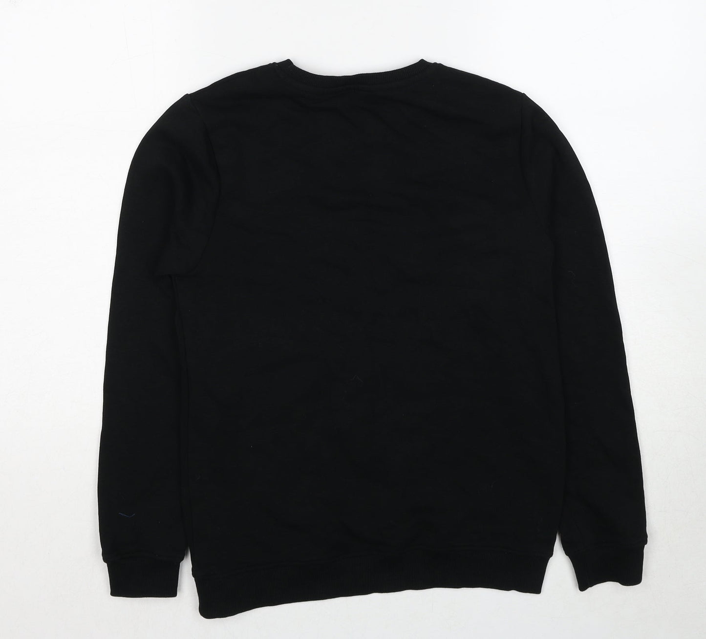 Very Boys Black Cotton Pullover Sweatshirt Size 12 Years Pullover - Santa Print