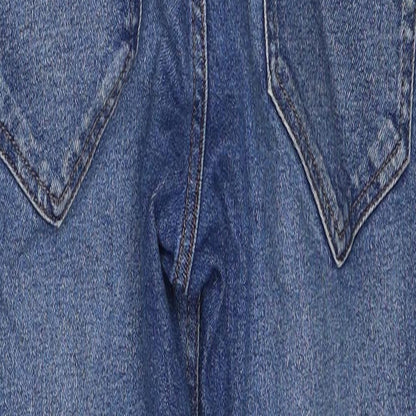 NEXT Womens Blue Cotton Straight Jeans Size 8 Slim