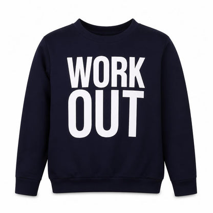 Styleplus Womens Blue Polyester Pullover Sweatshirt Size M Pullover - Work out Size M-L