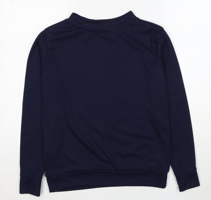 Styleplus Womens Blue Polyester Pullover Sweatshirt Size M Pullover - Work out Size M-L