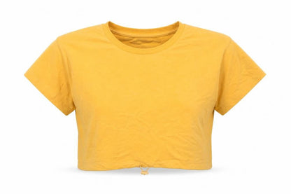 Womens UK Size S Chelsea Peers Yellow Basic T-Shirt