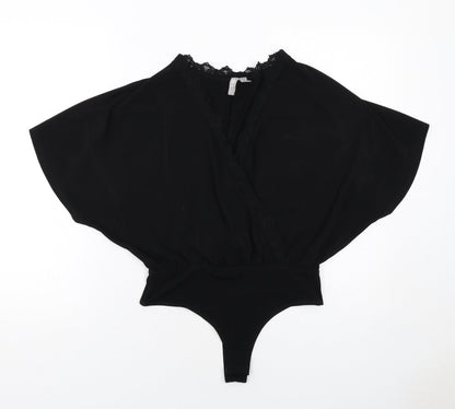 Womens UK Size 8 ASOS One-Piece Black Bodysuit