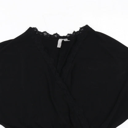 Womens UK Size 8 ASOS One-Piece Black Bodysuit