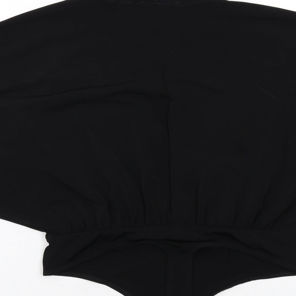 Womens UK Size 8 ASOS One-Piece Black Bodysuit