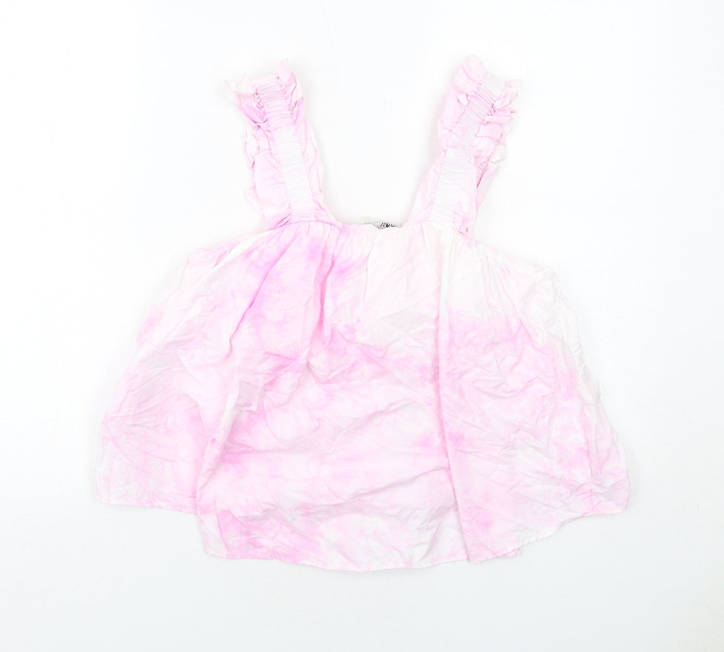 Womens UK Size XS Zara Pink Basic Tank