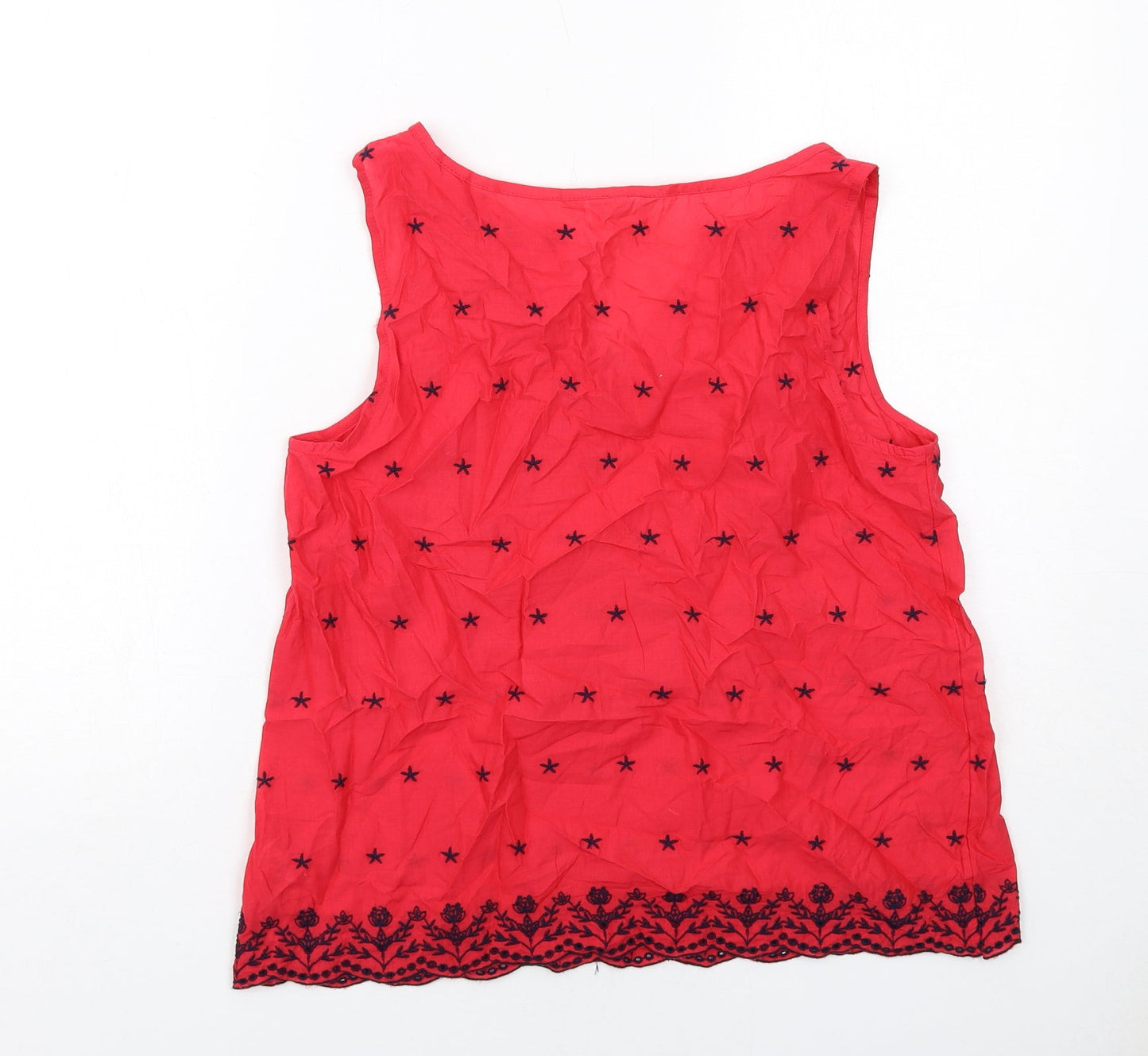 Womens UK Size S Gap Red Basic Blouse