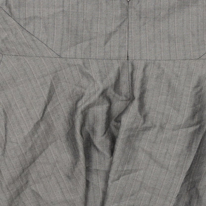 Warehouse Womens Grey Geometric Polyester Swing Skirt Size 12 Zip