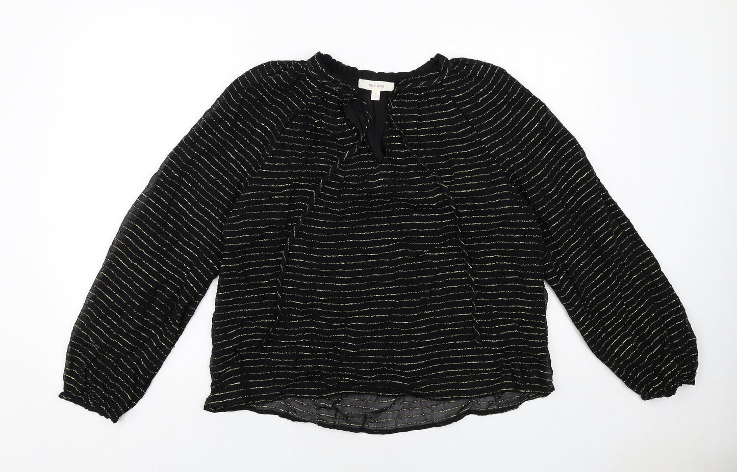 Womens UK Size 6 Per Una Black Basic Blouse