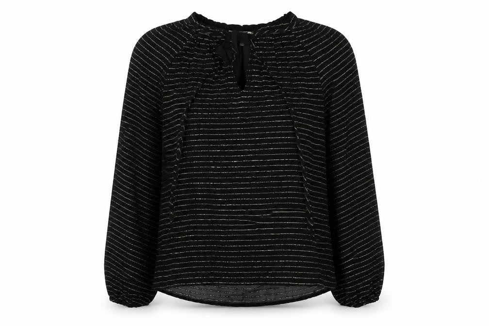 Womens UK Size 6 Per Una Black Basic Blouse