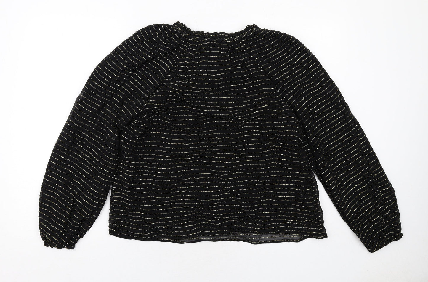 Womens UK Size 6 Per Una Black Basic Blouse