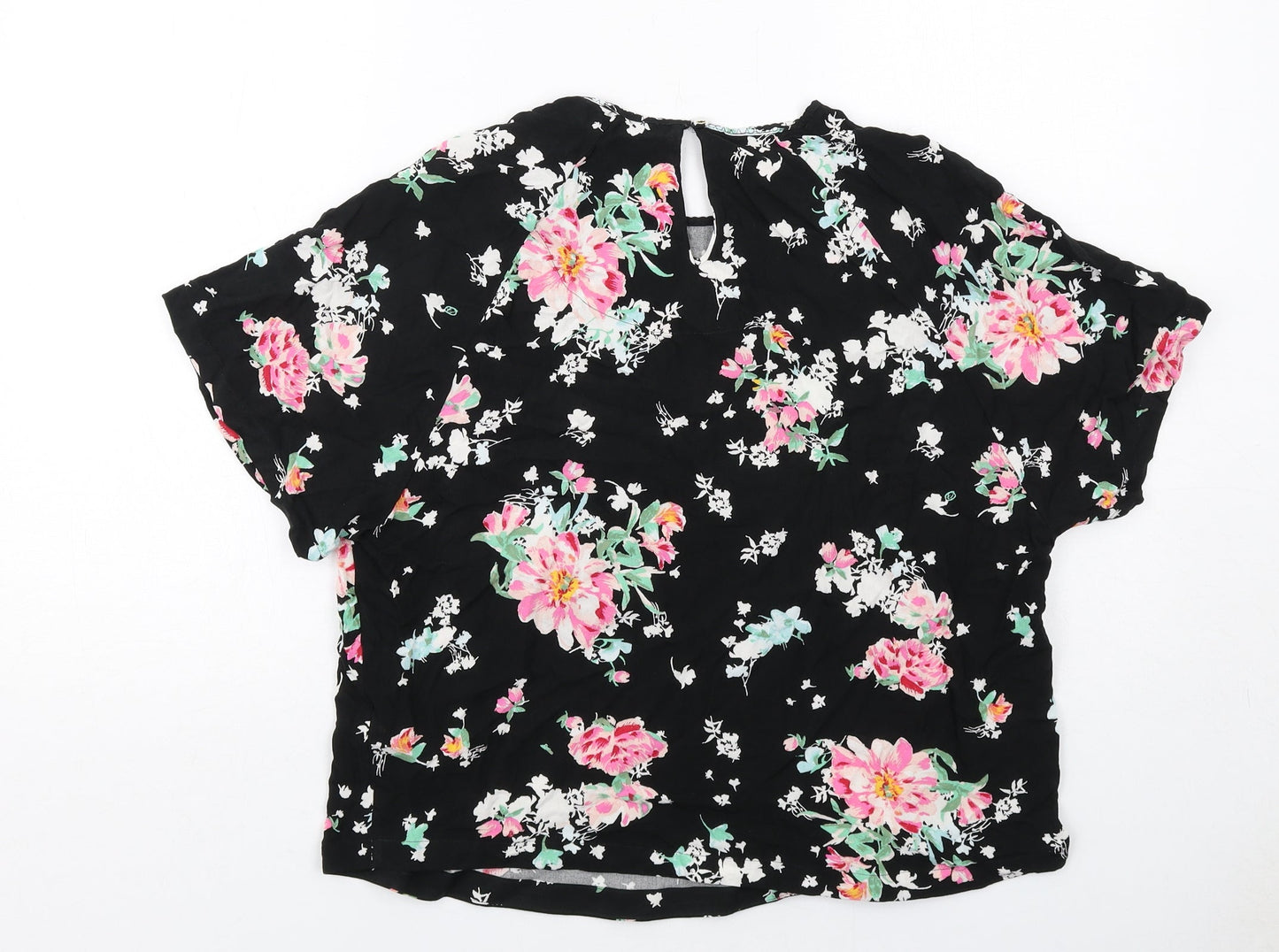 Womens UK Size 14 Marks and Spencer Black Basic Blouse