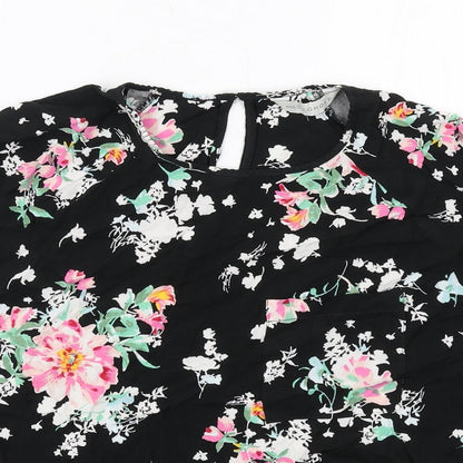 Womens UK Size 14 Marks and Spencer Black Basic Blouse