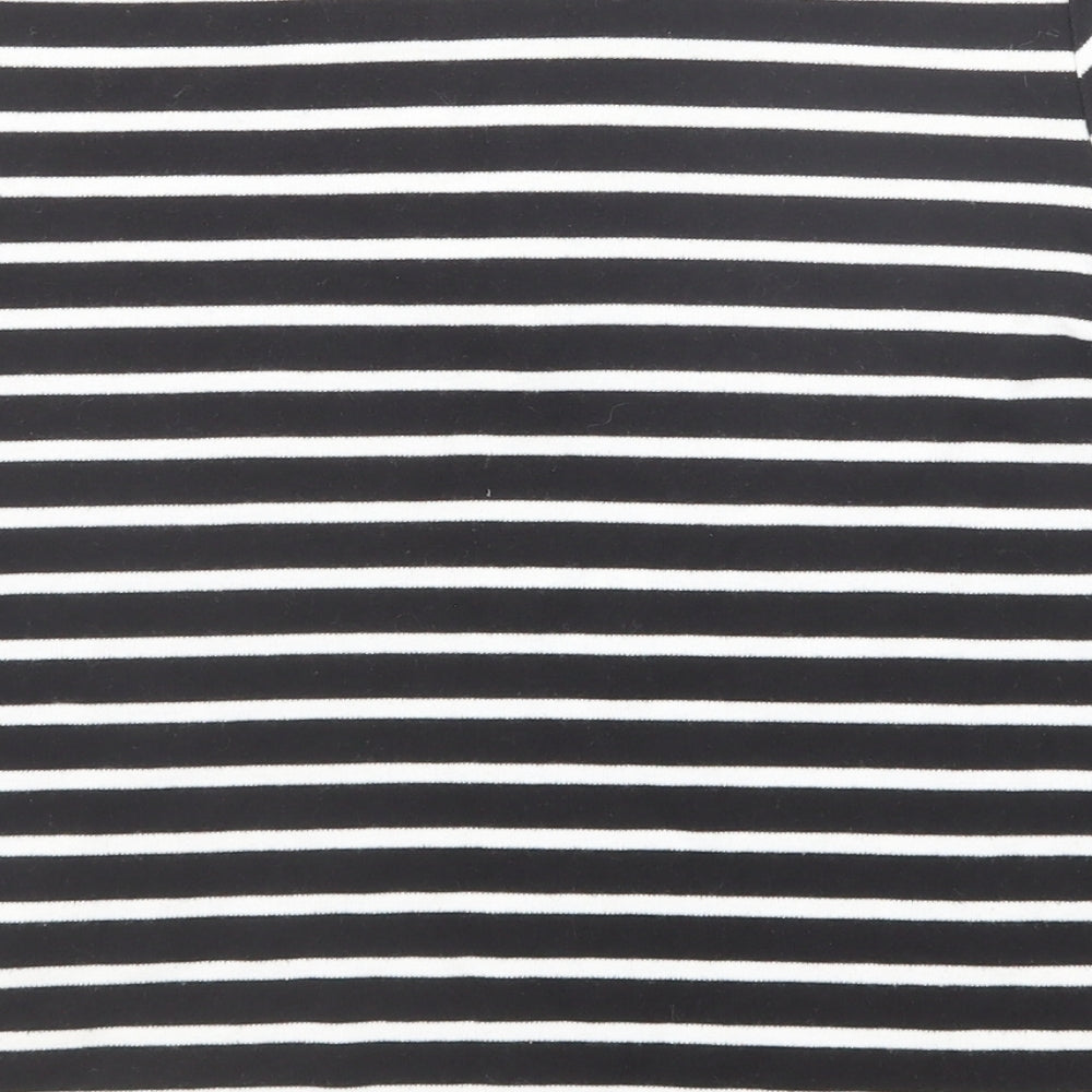 Womens UK Size 12 Debenhams Black Basic Polo