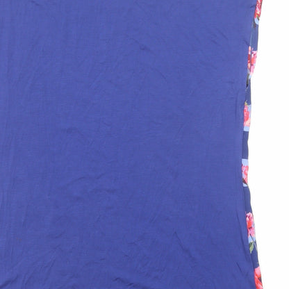 Womens UK Size S EAST Blue Basic T-Shirt